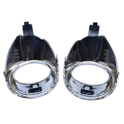 Solid Spare For Ford Focus 12-14 Bumper Lamp Fog Lights Driving Lights & Chrome Cover Bezel