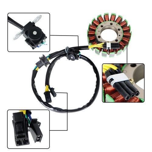 Solid Spare For Suzuki B-King 08-10 GSX1300R Hayabusa 99-18 Generator Stator Coil