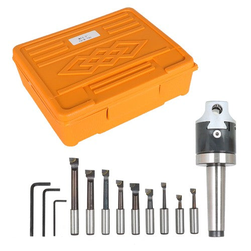 Solid Spare 3 Piece Boring Head Boring Tool Set (2 Inch Head & MT3 & 1/2 Inch) New