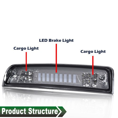 Solid Spare Fit For 2009-2017 RAM 1500 2500 3500 3D LED Truck Tail Brake Light Cargo Lamp