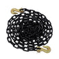 Solid Spare 1/4 Inch x 14Ft G80 Transport Bundle Chain Steel Black 3300lbs Safe Working Load