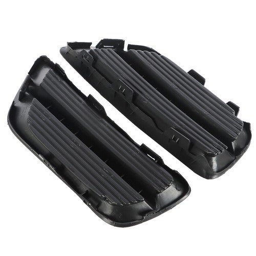 Solid Spare For Honda Accord Sedan 13-15 Pair Bumper Plastic Black Housing Fog Light Covers