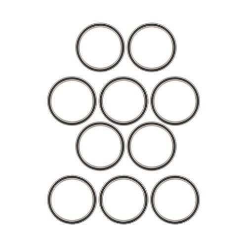 Solid Spare 10 Pack 6710-2RS Deep Groove Ball Bearings 50x62x6mm, Chrome Steel Rubber Seals