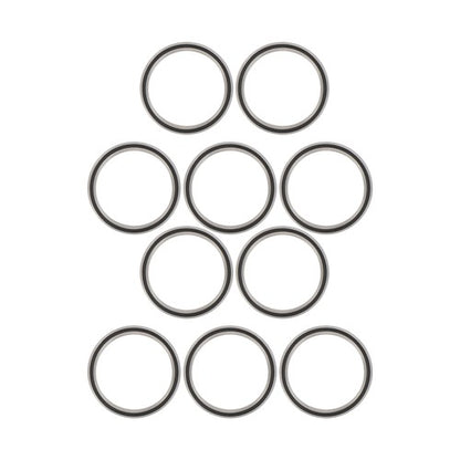 Solid Spare 10 Pack 6710-2RS Deep Groove Ball Bearings 50x62x6mm, Chrome Steel Rubber Seals