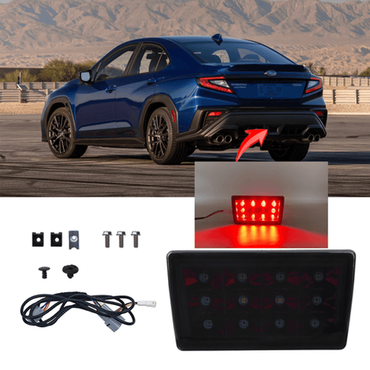 Solid Spare Fit 2022-2024 Subaru WRX Rear Lower Bumper LED Brake Light Len Tail Lamp Smoke