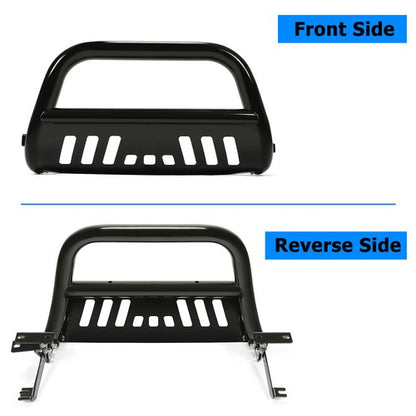 Solid Spare For 2009-2023 Dodge Ram 1500 Brush Bull Bar Push Front Bumper Grille Guard