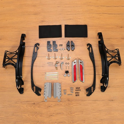 Solid Spare For Harley Touring 2014-2024 Saddle Bags Saddlebag Latch Hinge Lock Hardware Kit