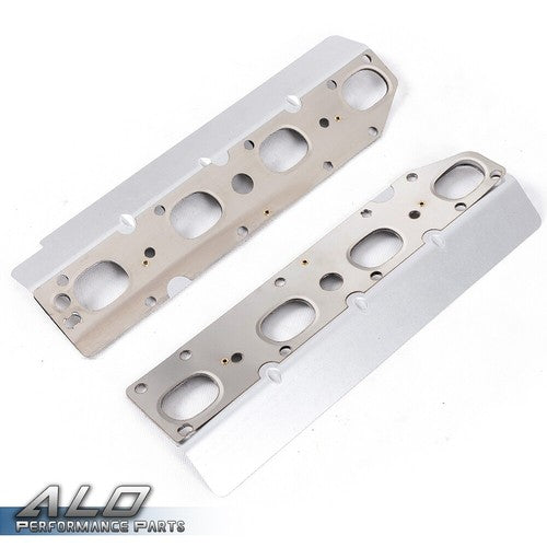 Solid Spare Exhaust Manifold Gasket L+R Bolt Stud Fit For 2009-2018 Ram 1500 2500 3500 5.7L