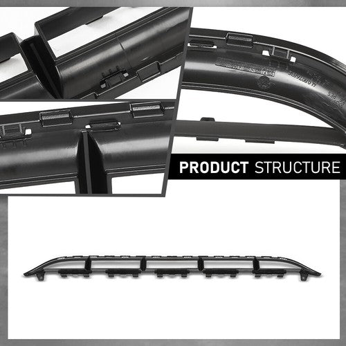 Solid Spare Front Bumper Cover Lower Center Grille Insert Fit For 2010-2015 Audi Q7 S-Line