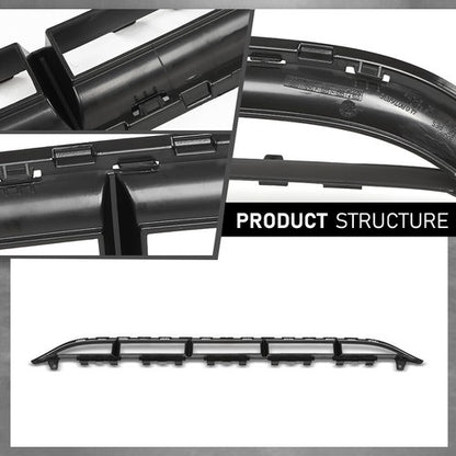 Solid Spare Front Bumper Cover Lower Center Grille Insert Fit For 2010-2015 Audi Q7 S-Line