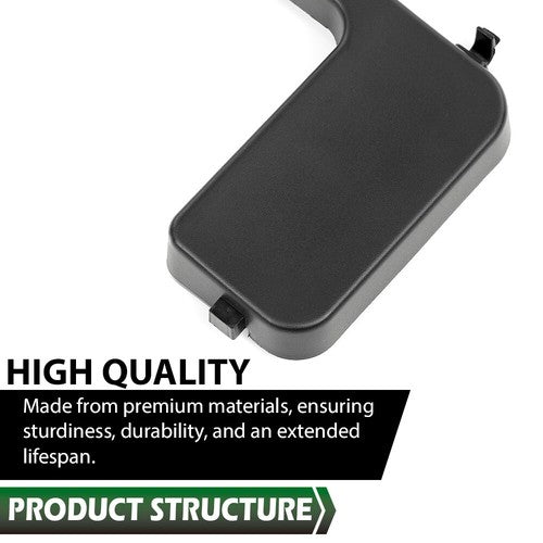 Solid Spare Fit For 2017-2022 Ford Super Duty XL XLT Front Bumper Tow Hook Bolt Cover Cap
