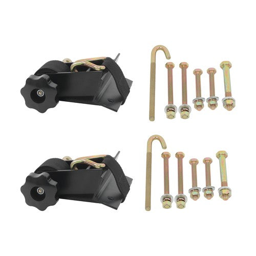 Solid Spare (2 Pack) 1.5in x 7.5ft Ladder Rack Ratchet Tie-Down Straps 2 Inch Round Tube