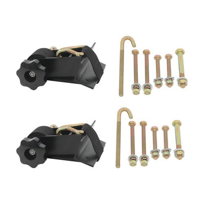 Solid Spare (2 Pack) 1.5in x 7.5ft Ladder Rack Ratchet Tie-Down Straps 2 Inch Round Tube
