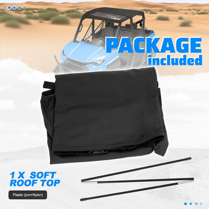 Solid Spare Soft Roof Top For Polaris Ranger Crew 1000/900/570/Crew XP/PRO XD 4000 15-26 UTV