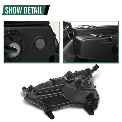 Solid Spare Fit For Hyundai Santa Fe Sport 2017-2018 Front Fog Lights Daytime Running Lamps