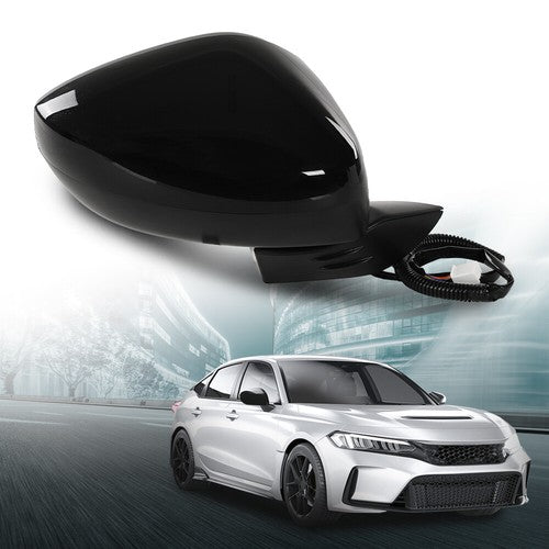 Solid Spare New Fit For 2022-2023 Honda Civic 3 Pin Manual Fold Power Mirror Passenger Side
