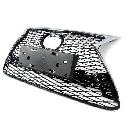 Front Bumper Grille For 2015-2017 Lexus NX200T NX300H F Sport Grill Chrome Black