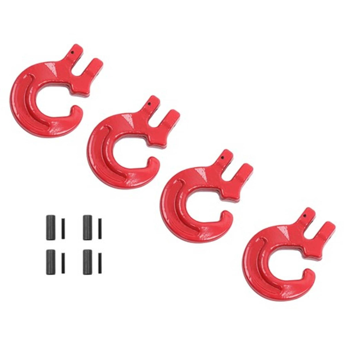 Solid Spare G80 4 PCS 5/16 Inch Logging Chain Choker Hook - 4400Lbs Working Load Limit