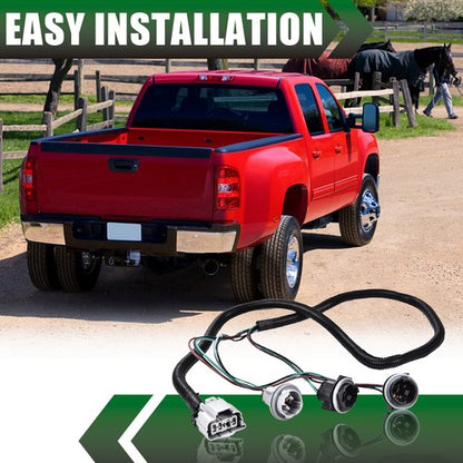 Solid Spare New Fit For Chevy Silverado Pickup Truck Tail Light Lamp Wiring Harness LH Left