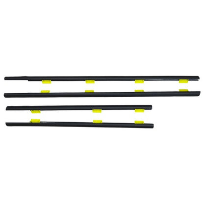 For Honda CR-V 2005 EX CRV Window Weatherstrip 4PC Sweep Molded Trim Outer Black