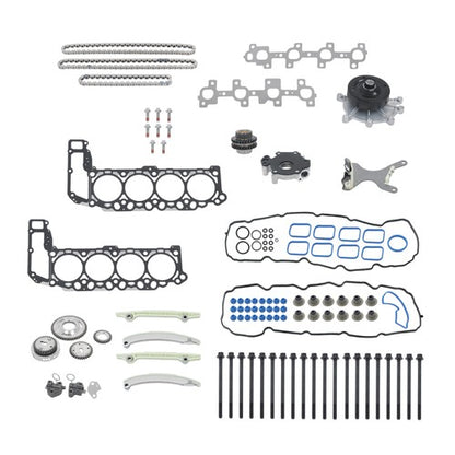 Solid Spare For Mitsubishi Raider 2006-2007 Chrysler Aspen 2007 Timing Chain Kit Head Gasket
