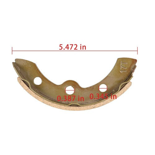 Solid Spare (4) For Club Car Golf Cart Brake Shoes Pads DS & Precedent 1018232-01 1995-up US