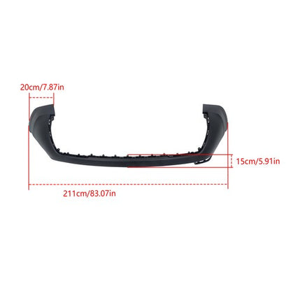 Solid Spare Rear Bumper Upper Cover Replacement W/o Park Assist For Jeep Cherokee 2019-2023