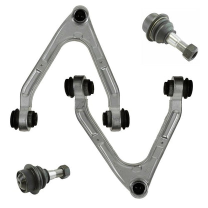 Solid Spare Fit For Hummer H3 H3T Series Set of 4 Control Arm Ball Joint Front Upper Lower