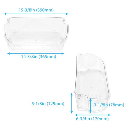 Solid Spare Clear Refrigerator Top Upper Door Bin Replacement For Frigidaire 240356402
