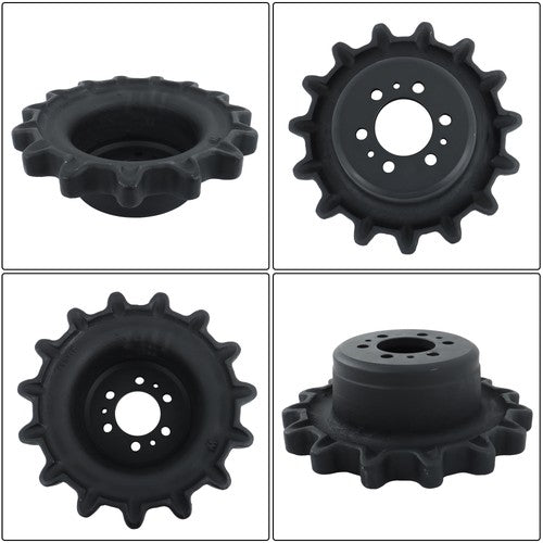 Solid Spare Sprocket 7165111 For Bobcat T190 T180 T140 With 6 Large Bolt Holes 15 Tooth