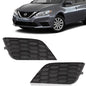 2Grill Pair Front Bumper Fog Light Cover For Nissan Sentra 2016-2019 Left+Right