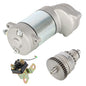 Solid Spare 1990-2003 For Polaris Trail Blazer 250 NEW ATV Starter Drive & Relay Solenoid