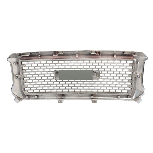 Solid Spare Compatible For GMC Sierra 1500 2014-2015 Chrome Front Bumper Center Mesh Grille