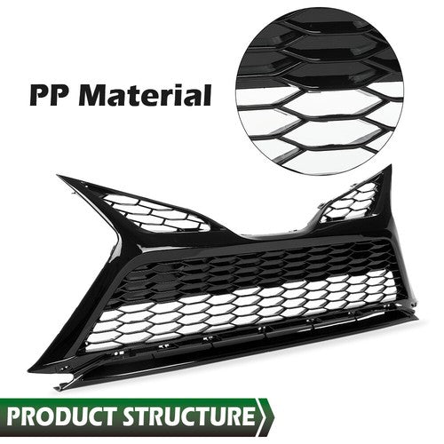 Solid Spare Fit For 2021-2023 Toyota Camry SE XSE Front Bumper Lower Grille W/O Sensor Holes