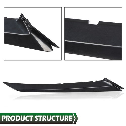 Solid Spare Fit For 2018-2022 Toyota Camry SE XSE Front Bumper Grille Trim Molding Black