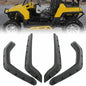 Solid Spare Set Of 4PCS Fender Flares For Polaris RZR 800 2008-2010 Snap On Black Plastic