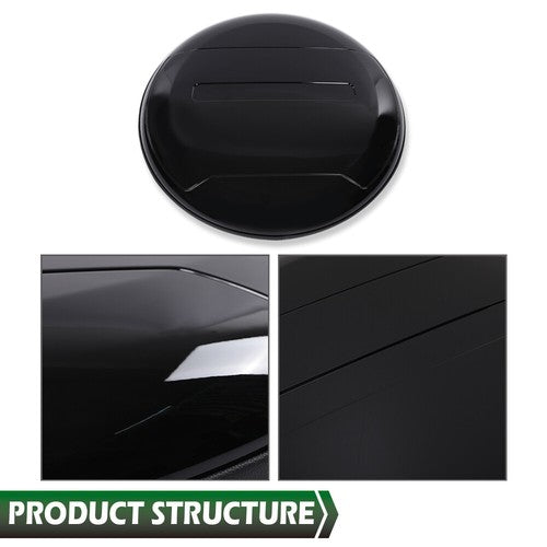 Solid Spare Fit For 20-23 Land Rover Defender Spare Tyre Tire Cover Wheel Cover Black
