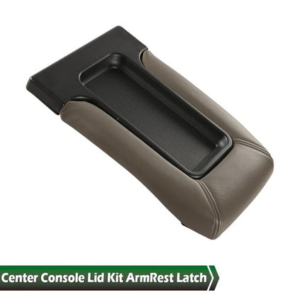 Solid Spare Fit For 99-07 GM Chevy Part 19127364 Gray Center Console Lid Kit Arm Rest Latch