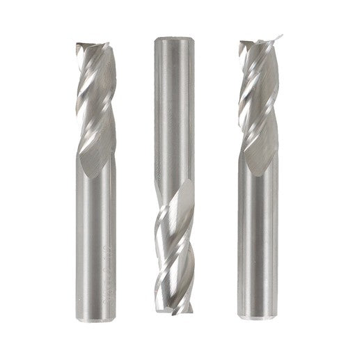 Solid Spare 3/8" 3 Flute End Mill Regular Length Carbide High Velocity Milling 3Pcs