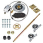 Solid Spare 1"x 32" Go Kart ATV Rear Live Axle Kit Brake Assembly For Drift Trike Go Kart