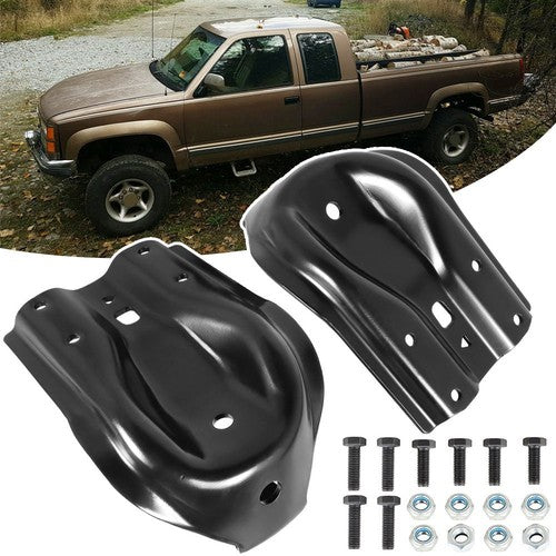 Solid Spare For Chevy GMC K3500 4WD Series Rear Leaf Spring Shackle Bracket Repair Kit