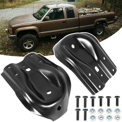 Solid Spare For Chevy GMC K3500 4WD Series Rear Leaf Spring Shackle Bracket Repair Kit