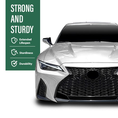 Solid Spare Fit For 2017-2022 Lexus IS250 IS350 F Sport Front Grille Grill Set Black