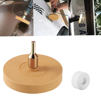 3.5" Car Decal Remover Eraser Wheel Tool for Drill Adhesive Pinstripe Sticker
