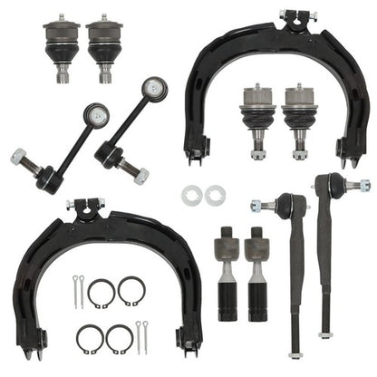 Solid Spare Front Control Arm Tie Rod Ball Joint 12 Pieces For GMC Envoy 2004 2005 2006 2007
