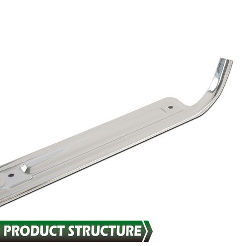 Solid Spare Pair Fit For 1967-1972 Chevy C10 GMC Truck Chrome Door Sill Plates W/ Hardware