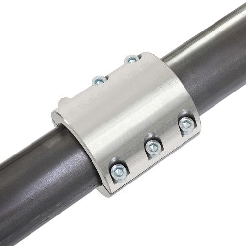 Solid Spare 2PCS Universal 1.75'' 1 3/4‘’ Steel Bolt On Tube Clamps Weld Roll Cage Mount