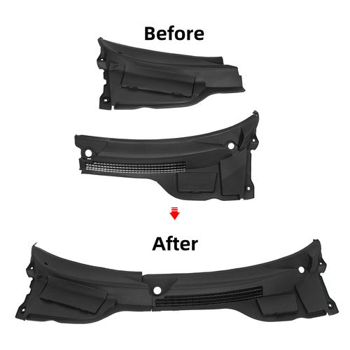 Solid Spare For 07-15 Mini Cooper R55 R56 R57 Pair of Left&Right Windshield Cowl Cover Apron