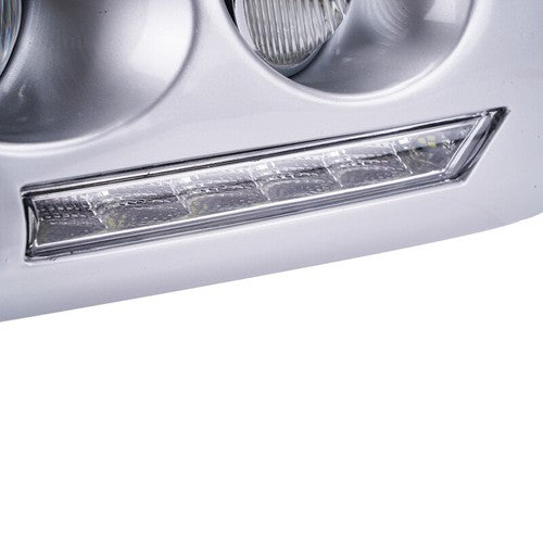 For 2007-14 Toyota Fj Cruiser Chrome LED Bumper Fog Light DRL W/Wiring+Bulbs 2pc