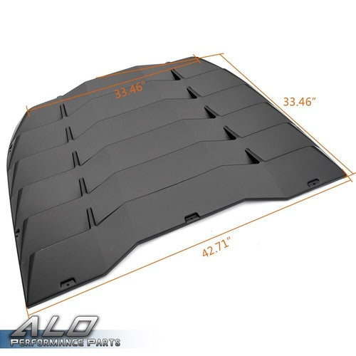 Solid Spare Fits For 2009-2020 Nissan 370Z Coupe Rear Window Louver Sun Shade Cover ABS
